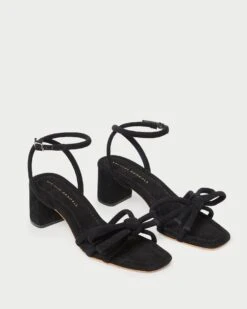 Loeffler Randall Mikel Black Bow Mid-Heel Sandal 9 Loeffler Randall Mikel Black Bow Mid-Heel Sandal -Loeffler Randall MIKEL KS BLACK 3