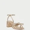 Loeffler Randall Mikel Champagne Bow Mid-Heel Sandal 1 Loeffler Randall Mikel Champagne Bow Mid-Heel Sandal -Loeffler Randall MIKEL N CHMPN 1