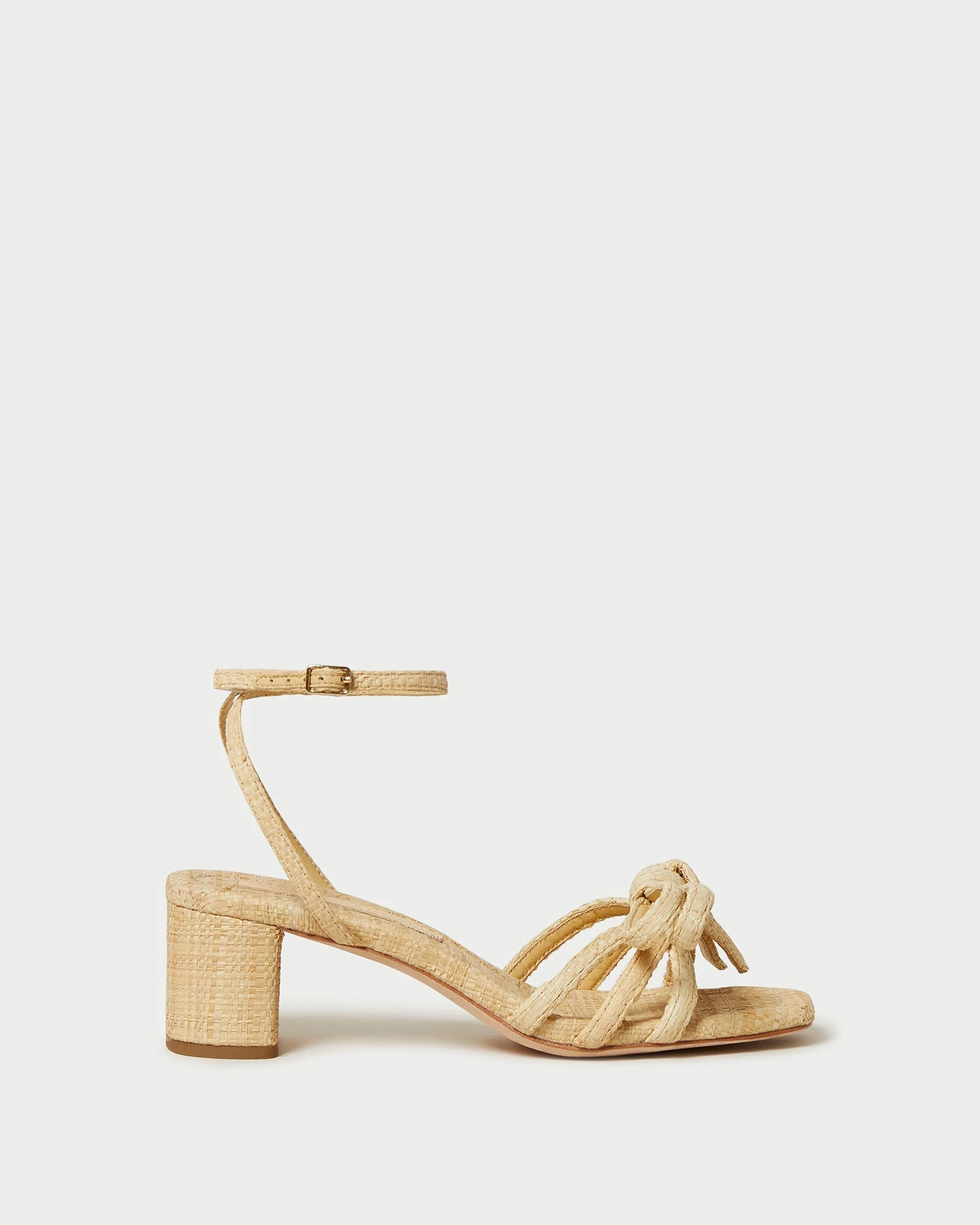 Loeffler Randall Mikel Natural Bow Mid-Heel Sandal 4 Loeffler Randall Mikel Natural Bow Mid-Heel Sandal - Image 2