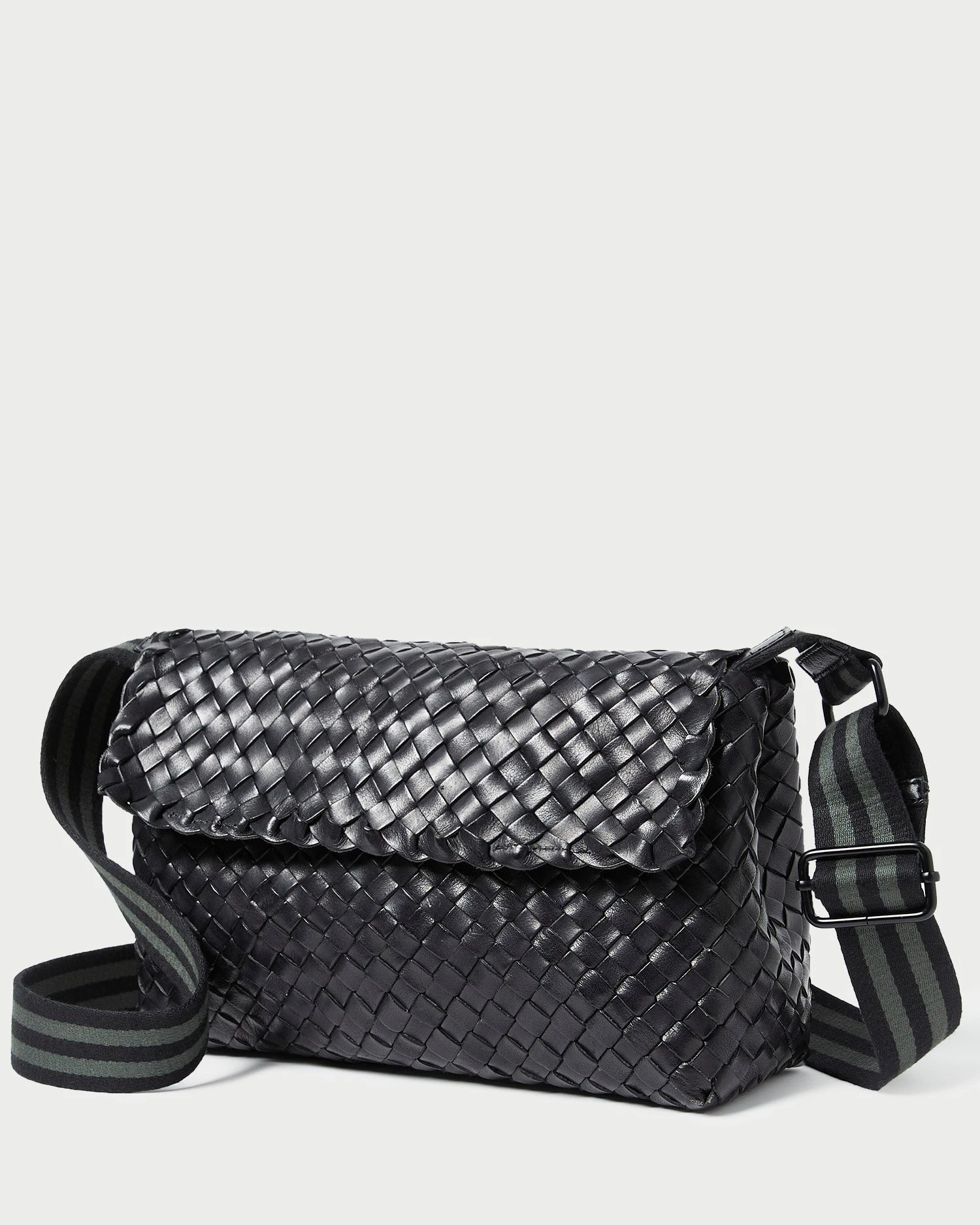 Loeffler Randall Miller Black/Green Woven Shoulder Bag 4 Loeffler Randall Miller Black/Green Woven Shoulder Bag - Image 2