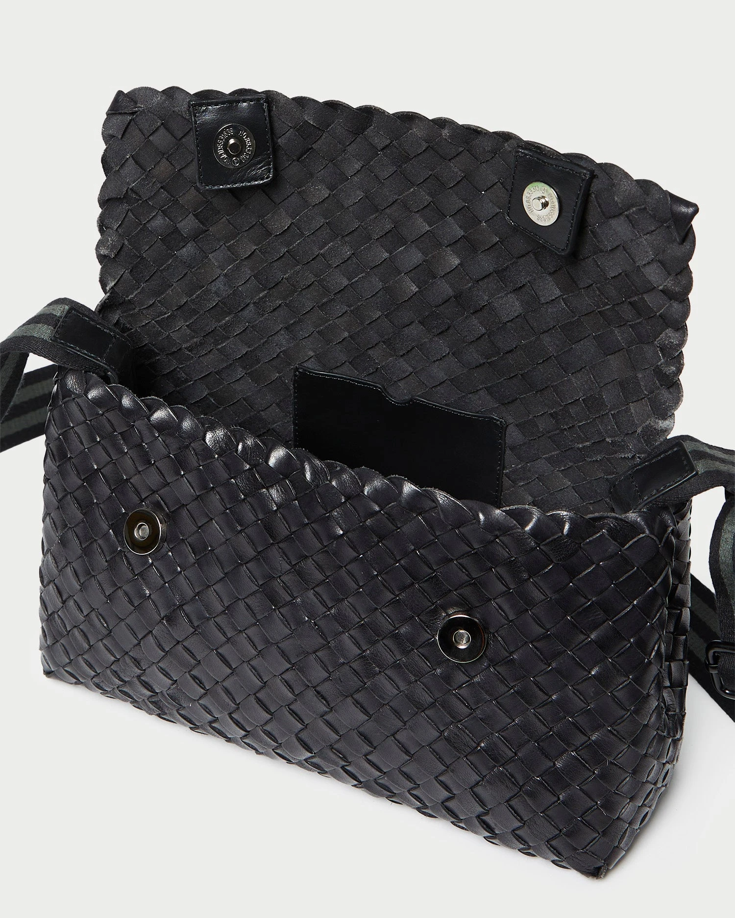 Loeffler Randall Miller Black/Green Woven Shoulder Bag 6 Loeffler Randall Miller Black/Green Woven Shoulder Bag - Image 4