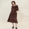 Loeffler Randall Mimi Black/Brown Oversized Dress 2 Loeffler Randall Mimi Black/Brown Oversized Dress -Loeffler Randall MIMI LACE BRDB 011copy