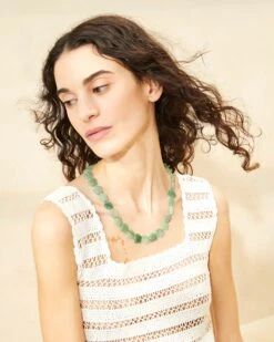 Loeffler Randall Mina Sage Floral Beaded Necklace 7 Loeffler Randall Mina Sage Floral Beaded Necklace -Loeffler Randall MINA RES SAGE 026copy