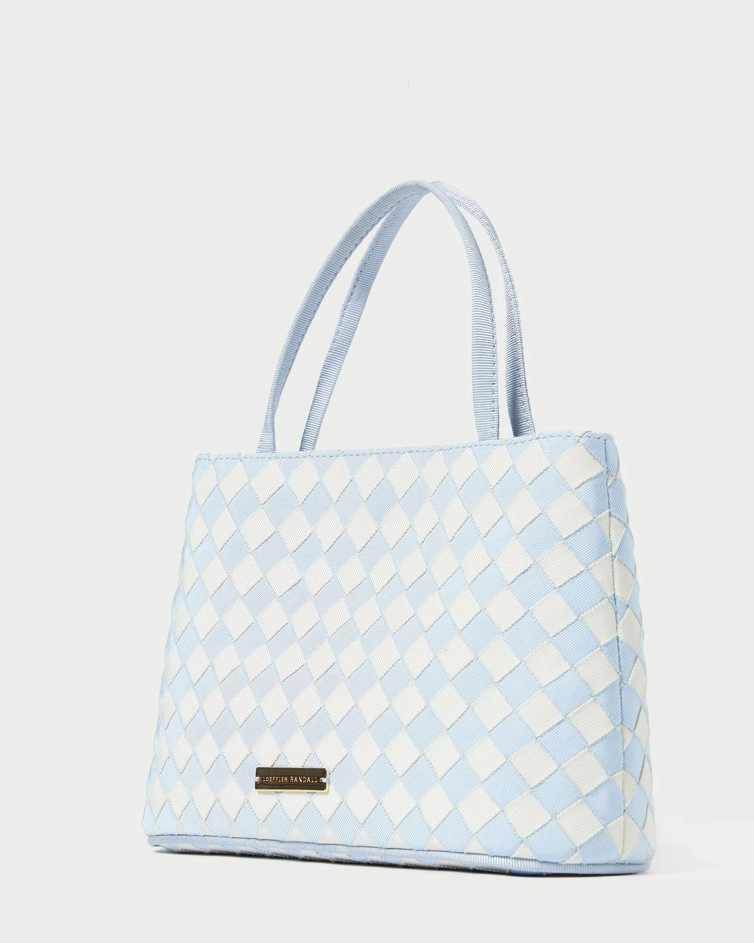 Loeffler Randall Minnow Blue/Cream Mini Tote 4 Loeffler Randall Minnow Blue/Cream Mini Tote - Image 2