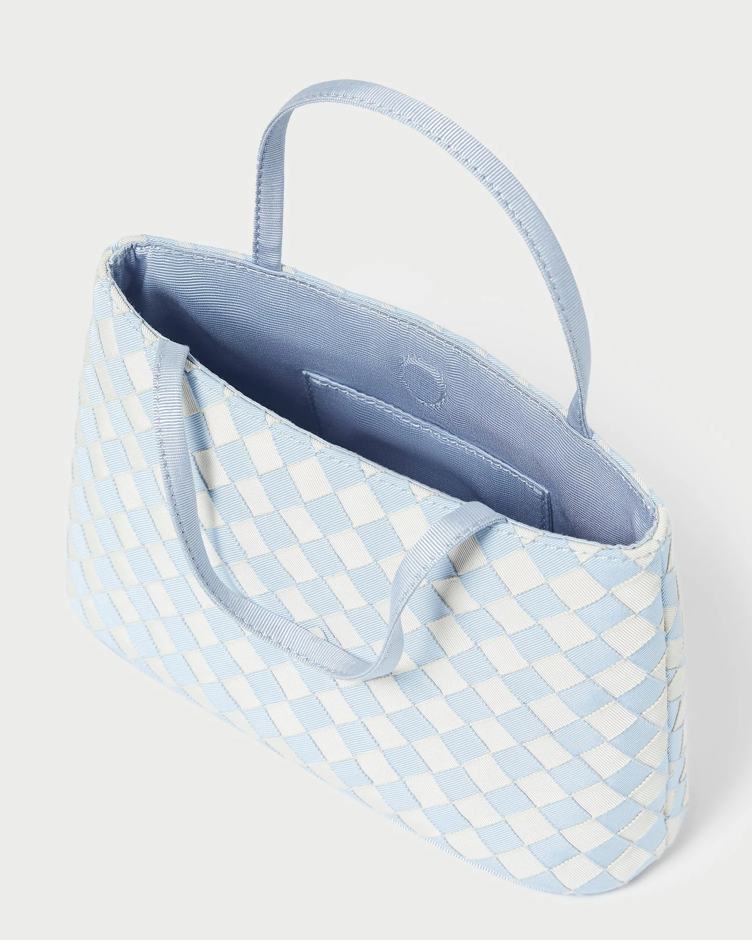 Loeffler Randall Minnow Blue/Cream Mini Tote 5 Loeffler Randall Minnow Blue/Cream Mini Tote - Image 3
