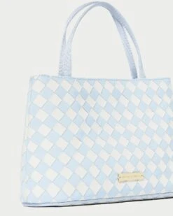 Loeffler Randall Minnow Blue/Cream Mini Tote 10 Loeffler Randall Minnow Blue/Cream Mini Tote -Loeffler Randall MINNOW WR LTBCR 4