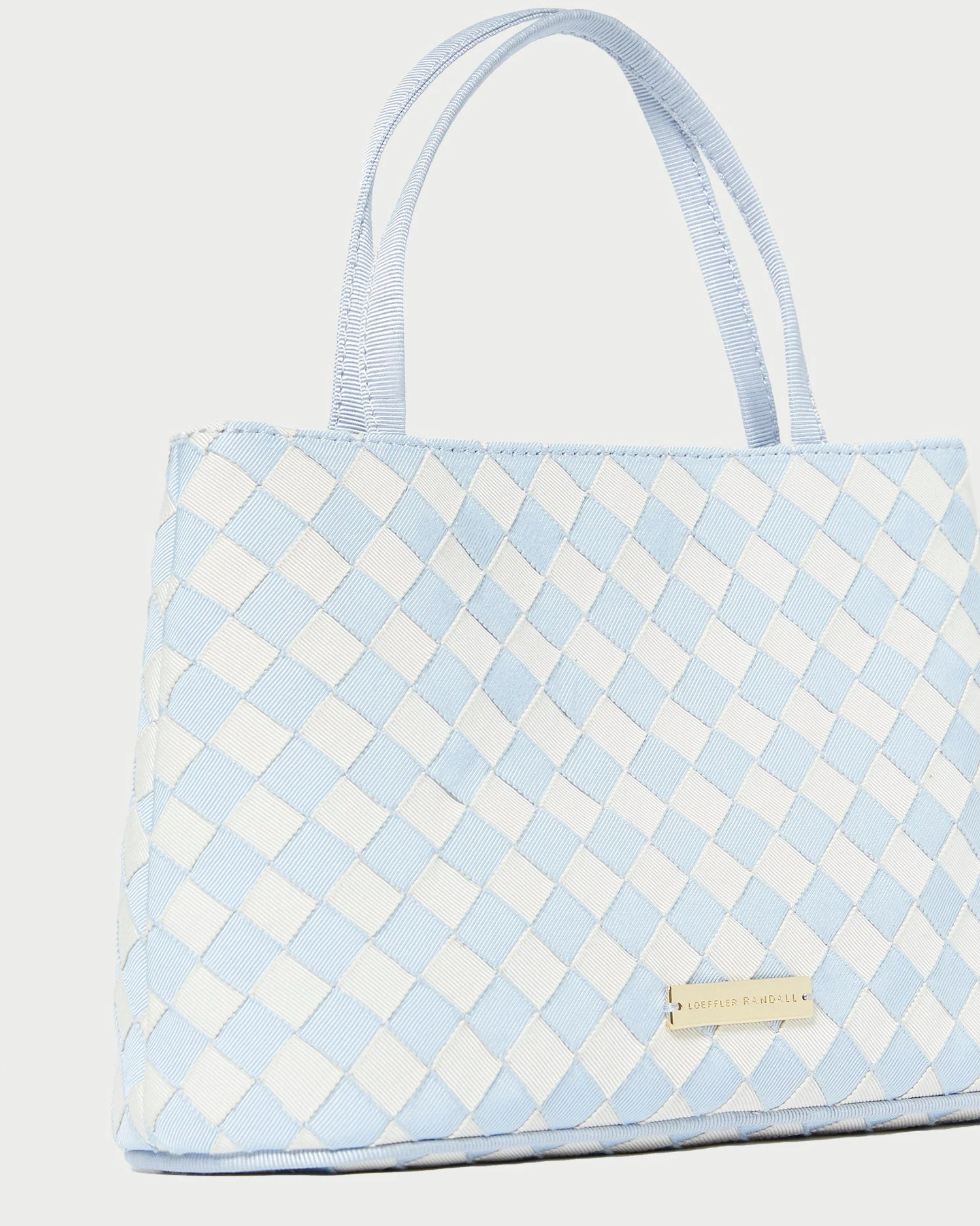 Loeffler Randall Minnow Blue/Cream Mini Tote 6 Loeffler Randall Minnow Blue/Cream Mini Tote - Image 4