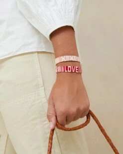 Loeffler Randall Red Love/Pink XOXO Bracelets 11 Loeffler Randall Red Love/Pink XOXO Bracelets -Loeffler Randall MayanBracelet LoveXOXO 5