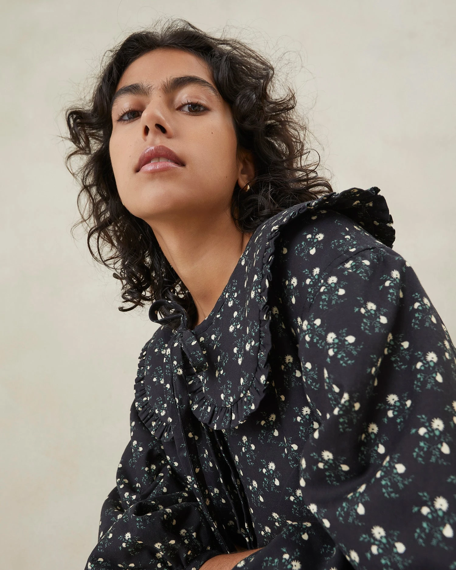 Loeffler Randall Nari Black Floral Coat Dress 4 Loeffler Randall Nari Black Floral Coat Dress - Image 2