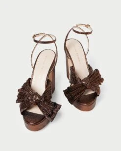 Loeffler Randall Natalia Mocha Platform Bow Heel -Loeffler Randall NATALIA PLA MOCHA 3
