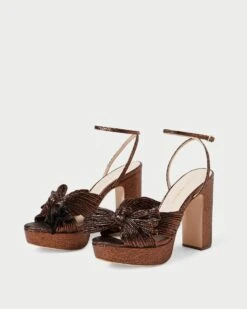 Loeffler Randall Natalia Mocha Platform Bow Heel -Loeffler Randall NATALIA PLA MOCHA 4