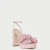 Loeffler Randall Natalia Pink Gingham Bow Heel 1 Loeffler Randall Natalia Pink Gingham Bow Heel -Loeffler Randall NATALIA PLFA PKGI 1
