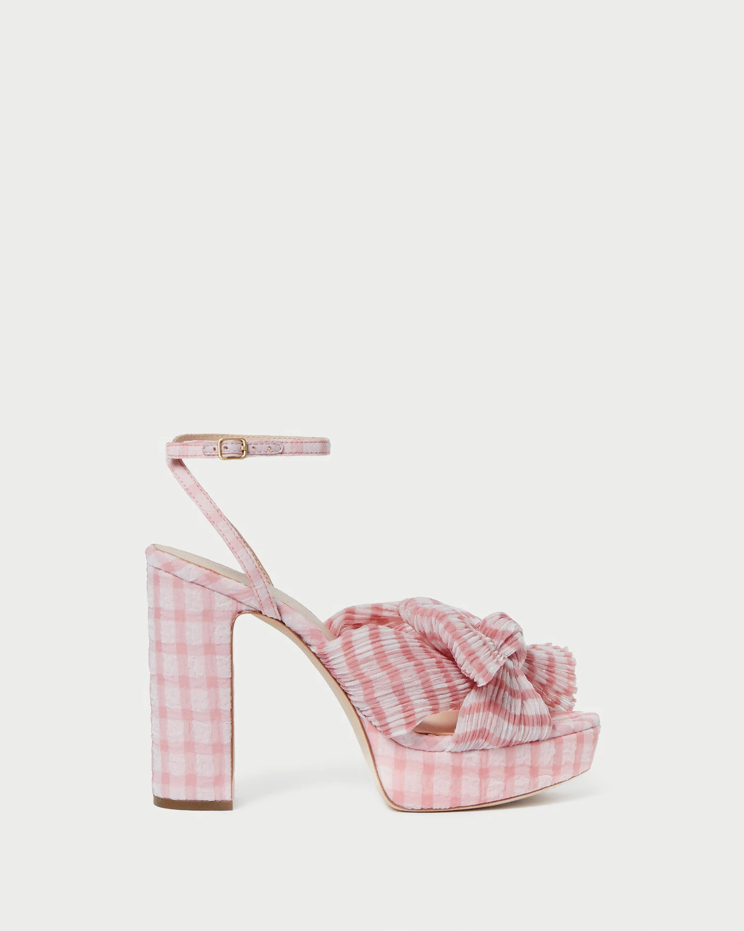Loeffler Randall Natalia Pink Gingham Bow Heel 4 Loeffler Randall Natalia Pink Gingham Bow Heel - Image 2