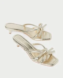Loeffler Randall Neely Champagne Bow Kitten-Heel Sandal 10 Loeffler Randall Neely Champagne Bow Kitten-Heel Sandal -Loeffler Randall NELLY N CHMPN 4