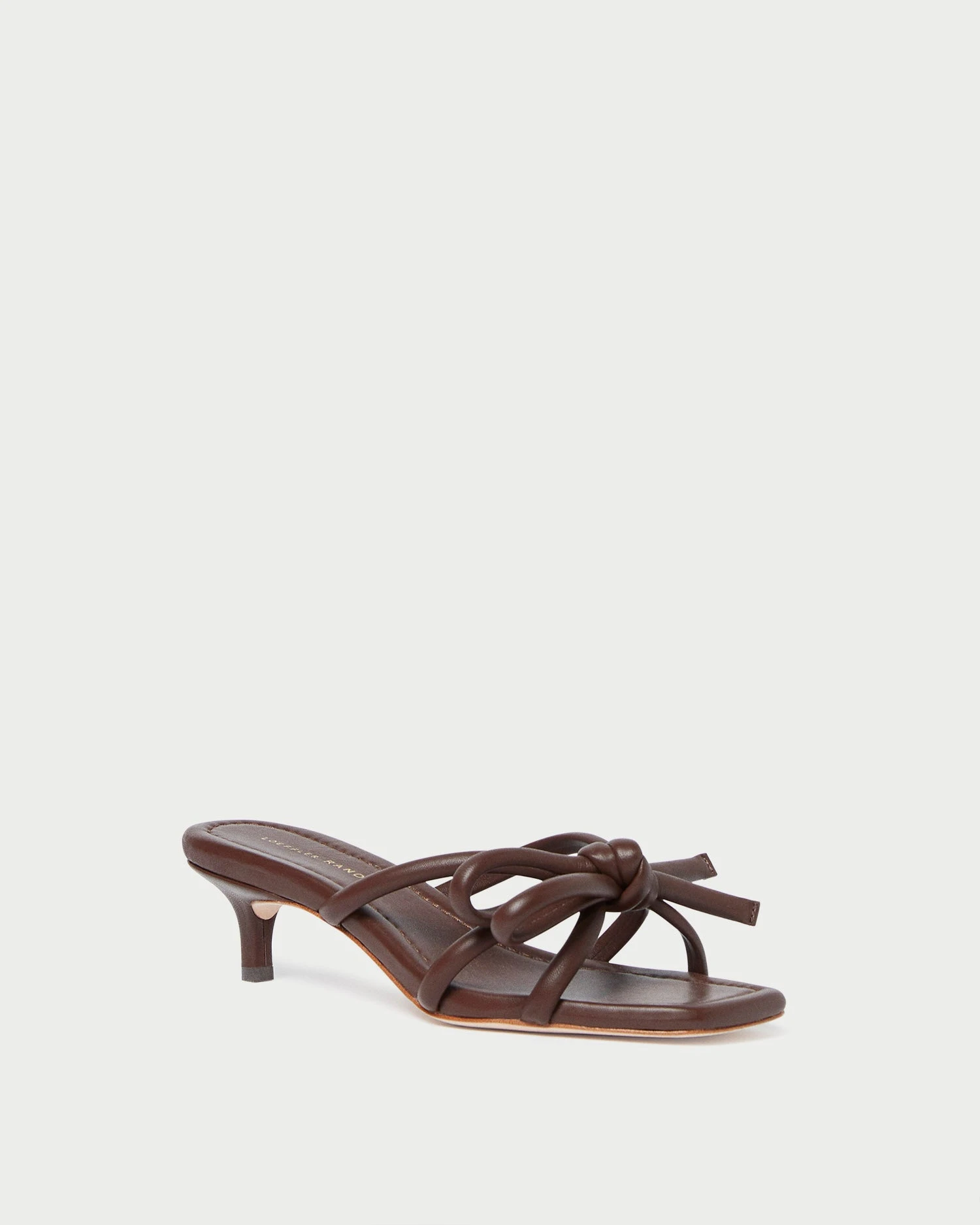 Loeffler Randall Neely Chocolate Bow Kitten-Heel Sandal 3 Loeffler Randall Neely Chocolate Bow Kitten-Heel Sandal
