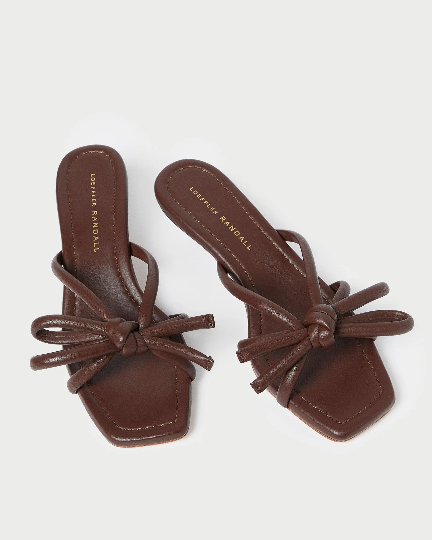Loeffler Randall Neely Chocolate Bow Kitten-Heel Sandal 6 Loeffler Randall Neely Chocolate Bow Kitten-Heel Sandal - Image 4
