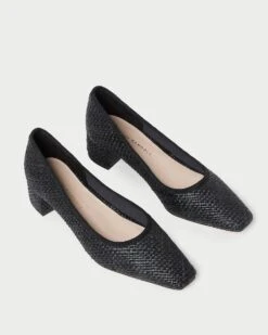 Loeffler Randall Nerine Black Mid-Heel Pump 9 Loeffler Randall Nerine Black Mid-Heel Pump -Loeffler Randall NERINE R BLACK 3