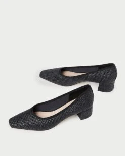 Loeffler Randall Nerine Black Mid-Heel Pump 10 Loeffler Randall Nerine Black Mid-Heel Pump -Loeffler Randall NERINE R BLACK 4