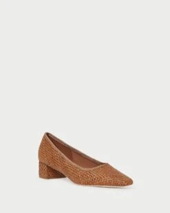 Loeffler Randall Nerine Brown Mid-Heel Pump