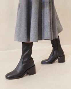 Loeffler Randall Nolan Black Stretch Bootie 11 Loeffler Randall Nolan Black Stretch Bootie -Loeffler Randall NOLAN STNA BLACK 031copy