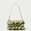 Loeffler Randall Odette Natural/Green Ruffle Clutch 2 Loeffler Randall Odette Natural/Green Ruffle Clutch -Loeffler Randall ODETTE R NATBN 1