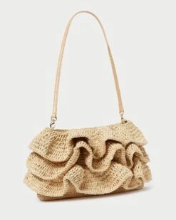 Loeffler Randall Odette Natural Ruffle Clutch 9 Loeffler Randall Odette Natural Ruffle Clutch -Loeffler Randall ODETTE R NATRL 3