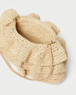 Loeffler Randall Odette Natural Ruffle Clutch 10 Loeffler Randall Odette Natural Ruffle Clutch -Loeffler Randall ODETTE R NATRL 4