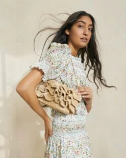 Loeffler Randall Odette Natural Ruffle Clutch 11 Loeffler Randall Odette Natural Ruffle Clutch -Loeffler Randall ODETTE R NATRL 938