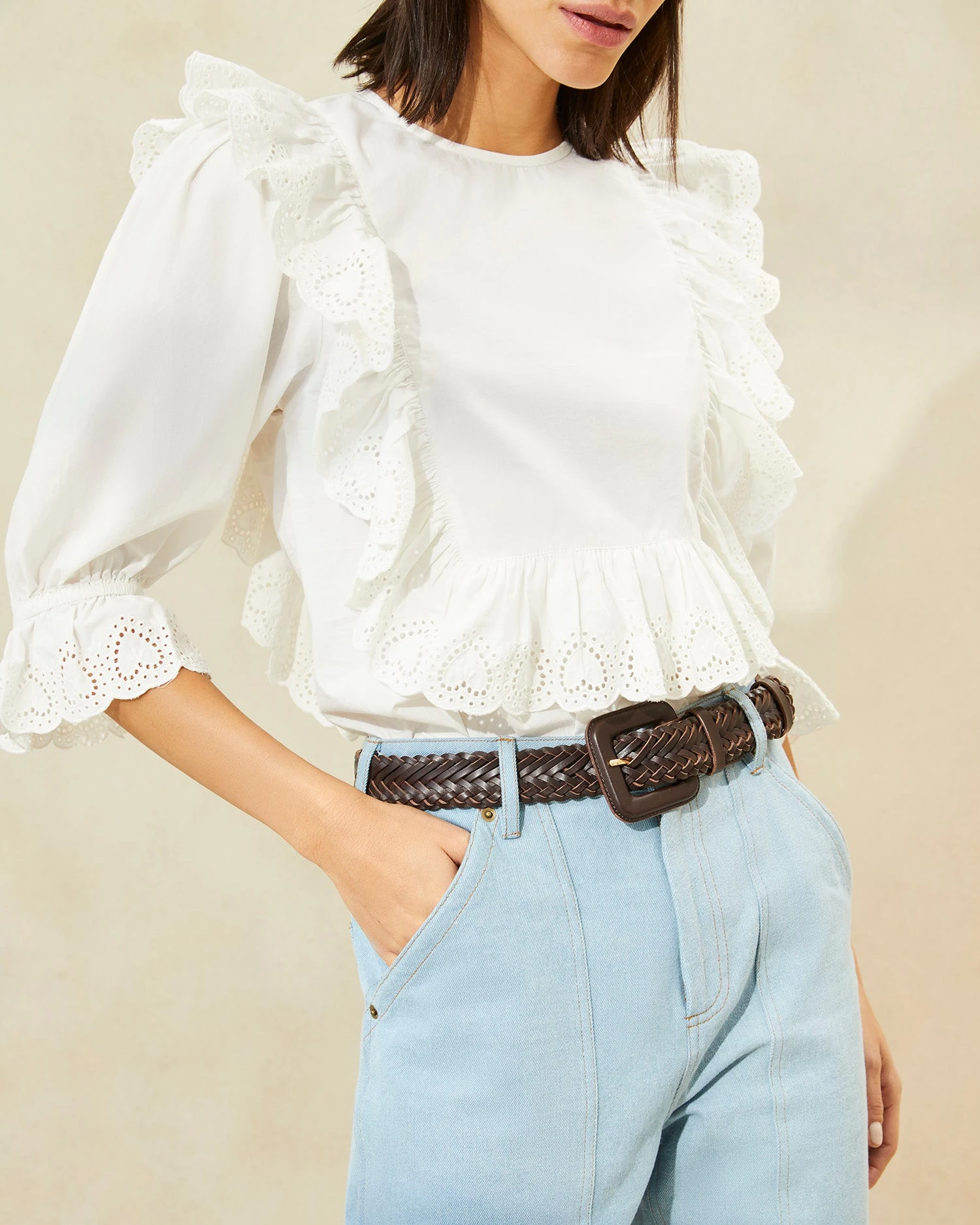 Loeffler Randall Oliver Chocolate Thin Belt 5 Loeffler Randall Oliver Chocolate Thin Belt - Image 3