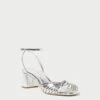 Loeffler Randall Olivia Silver Knot Mid-Heel 2 Loeffler Randall Olivia Silver Knot Mid-Heel -Loeffler Randall OLIVIA EMSK SILVER 1