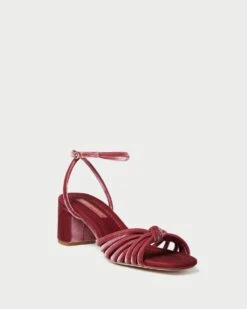 Loeffler Randall Olivia Tea Rose Knot Mid-Heel