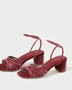 Loeffler Randall Olivia Tea Rose Knot Mid-Heel 9 Loeffler Randall Olivia Tea Rose Knot Mid-Heel -Loeffler Randall OLIVIA VL TEARO 3 1
