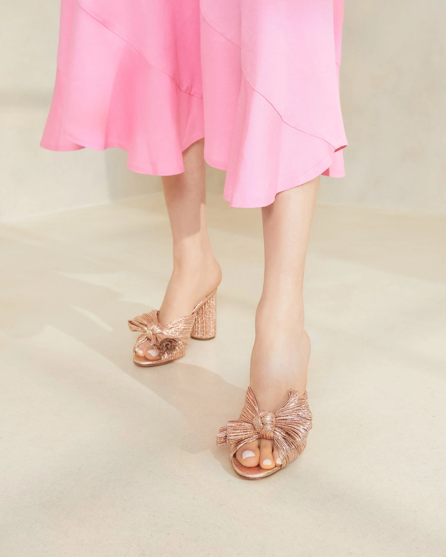 Loeffler Randall Penny Dune Pleated Bow Heel 7 Loeffler Randall Penny Dune Pleated Bow Heel - Image 5