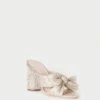 Loeffler Randall Penny Platinum Pleated Bow Heel 2 Loeffler Randall Penny Platinum Pleated Bow Heel -Loeffler Randall PENNY PLA PLTNM 1 1