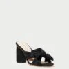 Loeffler Randall Penny Black Pleated Bow Heel 1 Loeffler Randall Penny Black Pleated Bow Heel -Loeffler Randall PENNY PLFA BLACK 1 1