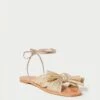 Loeffler Randall Peony Gold Pleated Bow Slide 2 Loeffler Randall Peony Gold Pleated Bow Slide -Loeffler Randall PEONY PLA GOLD 1