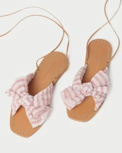 Loeffler Randall Peony Pink Gingham Bow Slide 9 Loeffler Randall Peony Pink Gingham Bow Slide -Loeffler Randall PEONY PLFA SPKGI 3