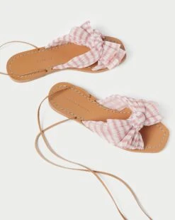 Loeffler Randall Peony Pink Gingham Bow Slide 10 Loeffler Randall Peony Pink Gingham Bow Slide -Loeffler Randall PEONY PLFA SPKGI 4