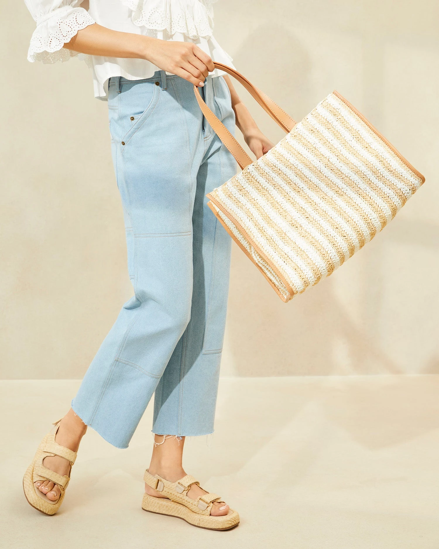 Loeffler Randall Pia White/Natural Crocheted Tote 7 Loeffler Randall Pia White/Natural Crocheted Tote - Image 5