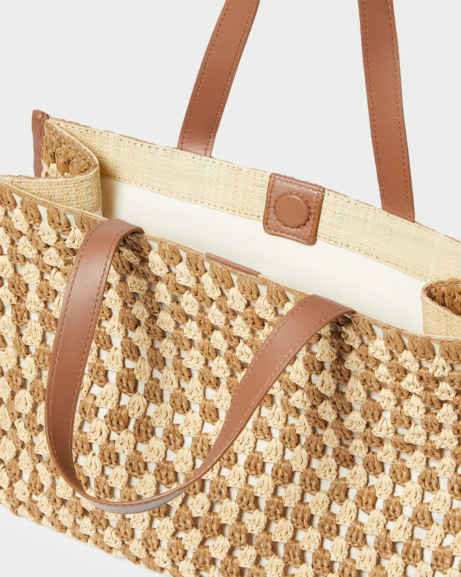 Loeffler Randall Pia Natural/Brown Crochet Tote 4 Loeffler Randall Pia Natural/Brown Crochet Tote - Image 2