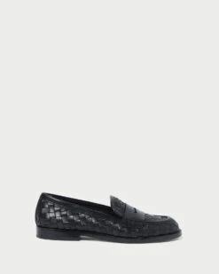 Loeffler Randall Rachel Black Woven Loafer 8 Loeffler Randall Rachel Black Woven Loafer -Loeffler Randall RACHEL WL BLACK 2