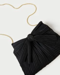 Loeffler Randall Rayne Black Bow Clutch 9 Loeffler Randall Rayne Black Bow Clutch -Loeffler Randall RAYNE PLFA BLACK 3