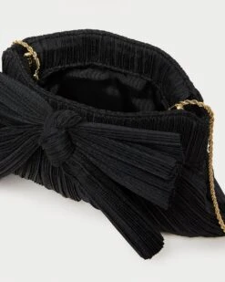 Loeffler Randall Rayne Black Bow Clutch 10 Loeffler Randall Rayne Black Bow Clutch -Loeffler Randall RAYNE PLFA BLACK 4