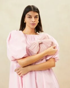 Loeffler Randall Rayne Pink Gingham Bow Clutch 11 Loeffler Randall Rayne Pink Gingham Bow Clutch -Loeffler Randall RAYNE PLFA SPKGI 008copy