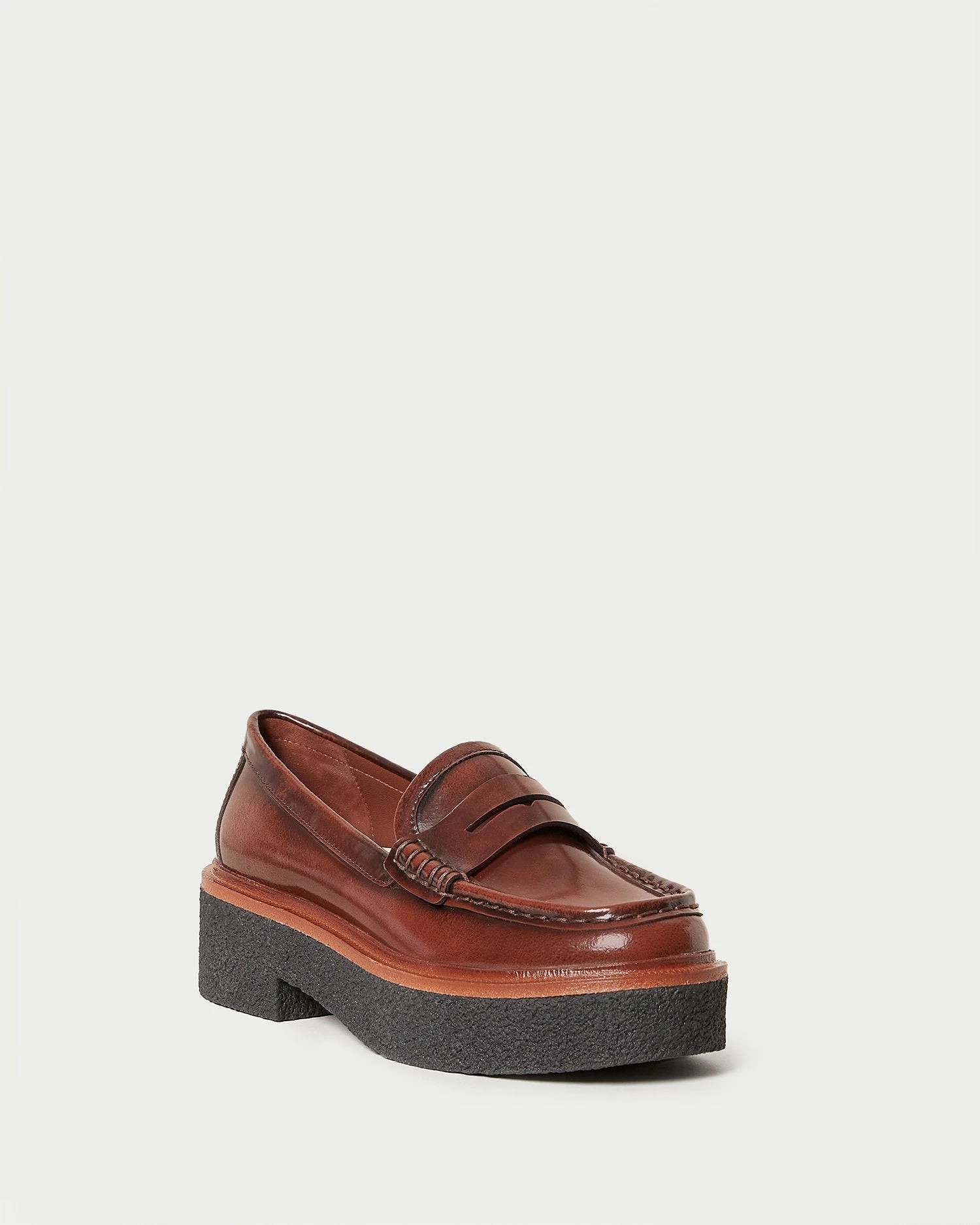 Loeffler Randall Rikki Brown Platform Loafer 3 Loeffler Randall Rikki Brown Platform Loafer