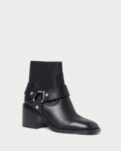 Loeffler Randall River Black Engineer Bootie