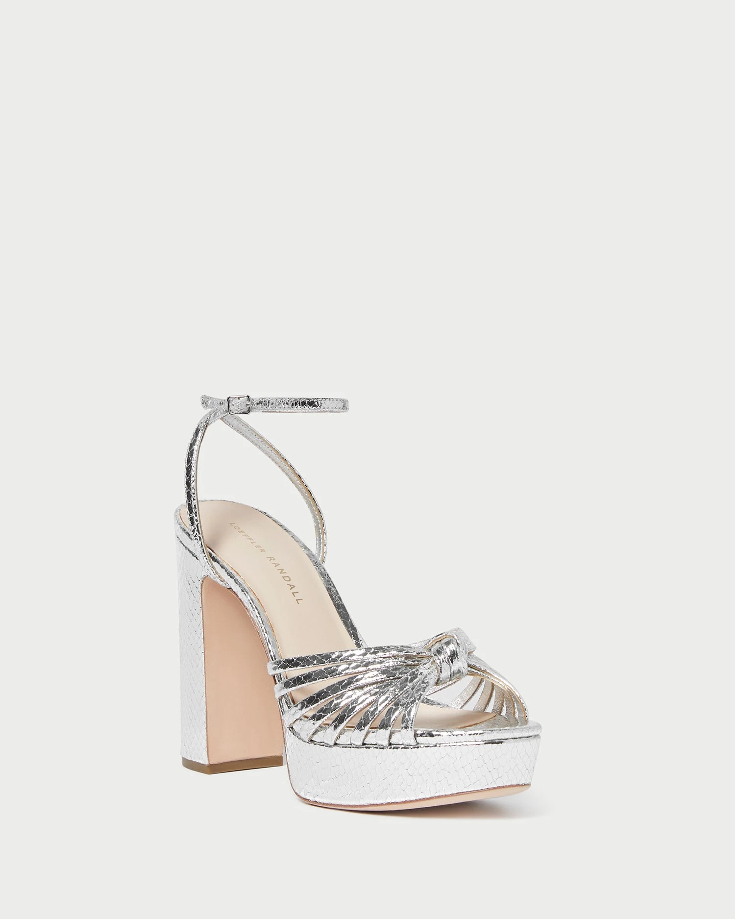 Loeffler Randall Rivka Silver Knot Platform Sandal 3 Loeffler Randall Rivka Silver Knot Platform Sandal