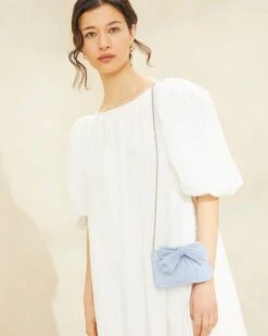 Loeffler Randall Rochelle Blue Mini Bow Clutch 11 Loeffler Randall Rochelle Blue Mini Bow Clutch -Loeffler Randall ROCHELLE BLUE 035copy