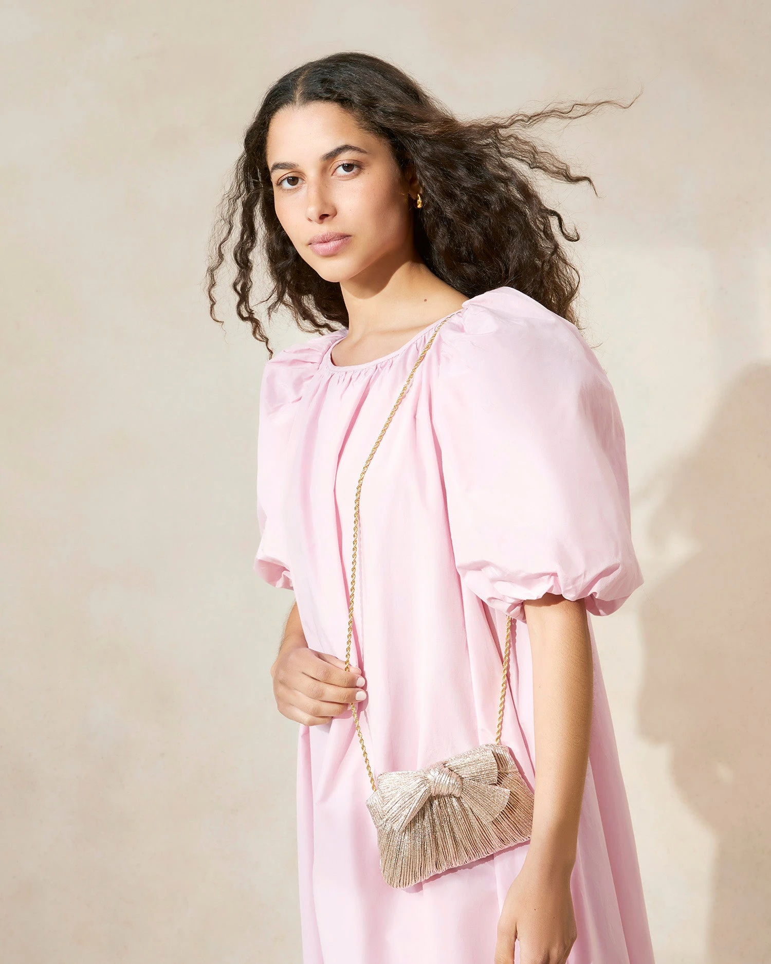 Loeffler Randall Rochelle Champagne Mini Bow Clutch 7 Loeffler Randall Rochelle Champagne Mini Bow Clutch - Image 5