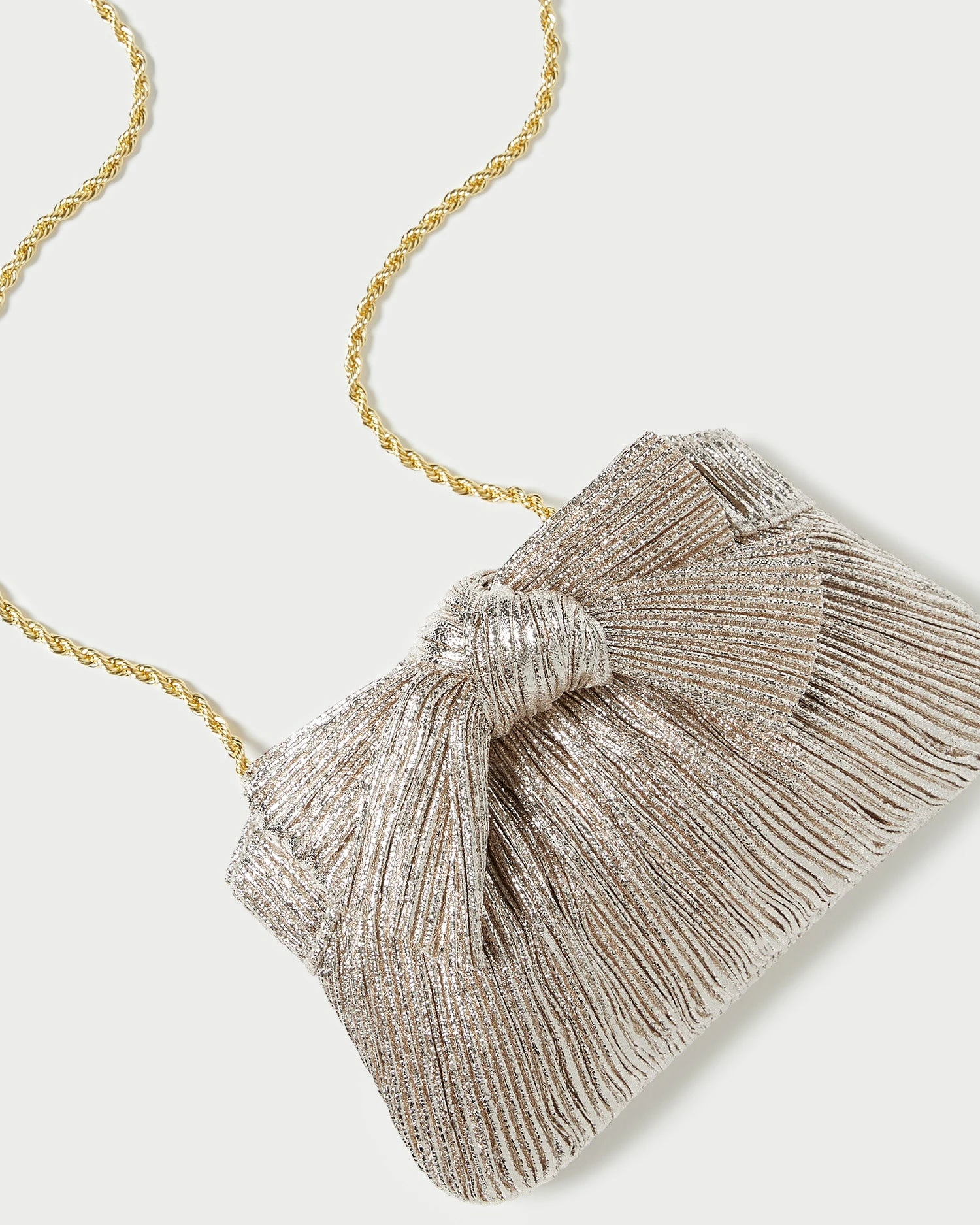Loeffler Randall Rochelle Champagne Mini Bow Clutch 4 Loeffler Randall Rochelle Champagne Mini Bow Clutch - Image 2
